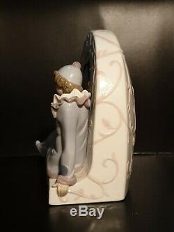 Vintage LLADRO Figurine Pierrot Clock 5778 Clown BOXED