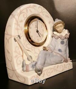 Vintage LLADRO Figurine Pierrot Clock 5778 Clown BOXED