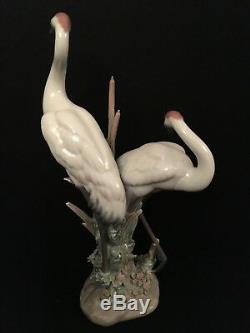 Vintage LLADRO Porcelain COURTING CRANES