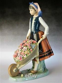 Vintage Lladro Figurine A Barrel Of Blossom 1419 Free Uk Postage