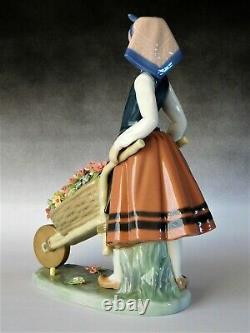 Vintage Lladro Figurine A Barrel Of Blossom 1419 Free Uk Postage