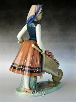 Vintage Lladro Figurine A Barrel Of Blossom 1419 Free Uk Postage