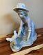 Vintage-Lladro Figurine CARESSING THE DOVE #0267-Girl with Dove-Gloss-Rare-Nice