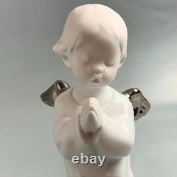 Vintage Lladro Figurine Spain Nao Daisa Sculpture Angel RARE SILVER WINGS Pray