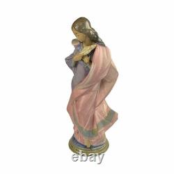 Vintage Lladro NAO 16 Woman with Wheat Statue Figurine EXTRA LARGE