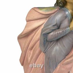 Vintage Lladro NAO 16 Woman with Wheat Statue Figurine EXTRA LARGE