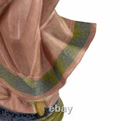 Vintage Lladro NAO 16 Woman with Wheat Statue Figurine EXTRA LARGE