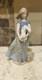 Vintage Lladro NAO Girl With Rabbit #0762 Glossy Finish RARE