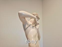 Vintage Lladro NAO Tall Porcelain Figurine Of Man Boy Playing Flute 15H