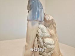 Vintage Lladro NAO Tall Porcelain Figurine Of Man Boy Playing Flute 15H