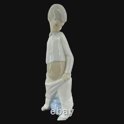 Vintage Lladro Nao Boy With Chamber Pot Potty Gloss Finish 9 Figure Made Spain