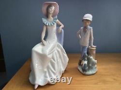 Vintage Lladro Nao Figurines x 17 Job Lot. Porcelain Boy, Girl & Animal Figures