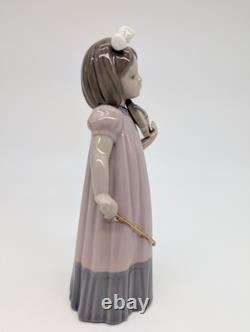 Vintage Lladro Nao Girl with Violin #1034 Porcelain Figurine 1987
