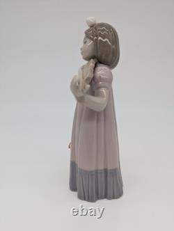 Vintage Lladro Nao Girl with Violin #1034 Porcelain Figurine 1987