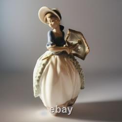 Vintage NAO By Lladró Coquette #471 Girl With Parasol Porcelain Figurine