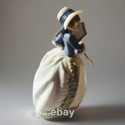 Vintage NAO By Lladró Coquette #471 Girl With Parasol Porcelain Figurine