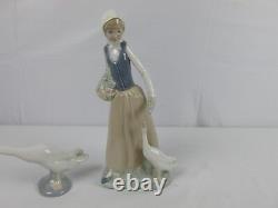 Vintage NAO Girl Goose & Lladro Goose Collectible Figurine 2 LLADRO FIGURES Lot