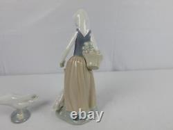 Vintage NAO Girl Goose & Lladro Goose Collectible Figurine 2 LLADRO FIGURES Lot