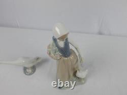 Vintage NAO Girl Goose & Lladro Goose Collectible Figurine 2 LLADRO FIGURES Lot