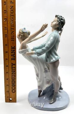 Vintage NAO LLADRO Dancing on a Cloud Ballet Couple Figurine Spain Mint! RARE