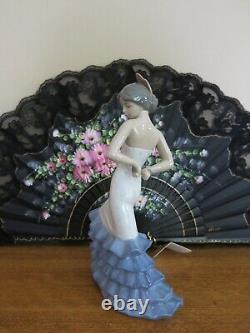 Vintage NAO Lladro Daisa Porcelain Blue Dress Young Flamenco Dancer Figurine