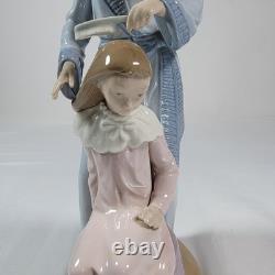 Vintage NAO Lladro Mother Daughter Hair Porcelain Figurine 1995 Spain 11.5 Rare