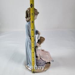 Vintage NAO Lladro Mother Daughter Hair Porcelain Figurine 1995 Spain 11.5 Rare