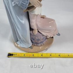 Vintage NAO Lladro Mother Daughter Hair Porcelain Figurine 1995 Spain 11.5 Rare