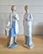 Vintage NAO by Lladr&oacute; Doctor Female Doctor Matching Pair of Porcelain Figurines
