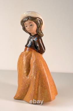 Vintage NAO by Lladro Girl Figurine Spain 1987 Porcelain Statue Hand Painted