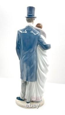 Vintage NAO by Lladro High Society Couple Porcelain Figurine 14 Excellent
