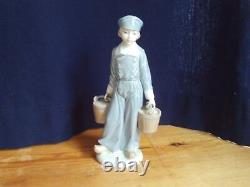 Vintage NAO figure / figurine by Lladro figure boy with milk pails 22 cm