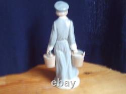 Vintage NAO figure / figurine by Lladro figure boy with milk pails 22 cm
