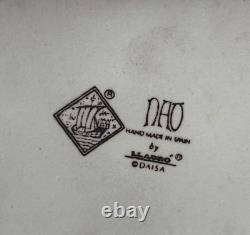 Vintage Nao By Lladro 14 Inch Porcelain Figurine Woman Resting On Rocks