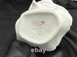 Vintage Nao By Lladro 2002 Porcelain Figurine Girl Holding Flowers Handmade Spai
