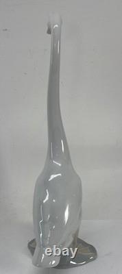 Vintage Nao By Lladro Four Long Neck Geese Porcelain Figurine Set
