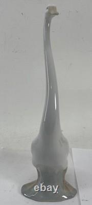 Vintage Nao By Lladro Four Long Neck Geese Porcelain Figurine Set