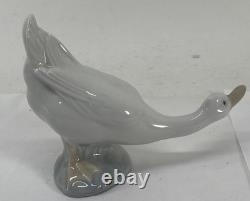 Vintage Nao By Lladro Four Long Neck Geese Porcelain Figurine Set