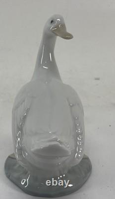 Vintage Nao By Lladro Four Long Neck Geese Porcelain Figurine Set
