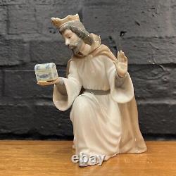 Vintage Nao by Lladro Figure Figurine Nativity King Melchior As Found B165
