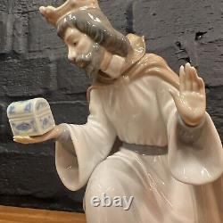 Vintage Nao by Lladro Figure Figurine Nativity King Melchior As Found B165