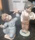 Vintage Nao by Lladro Jet Pilot Boy and footballer #1133 #1068 c1991