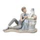 Vintage Original Large NAO Spain Lladro Porcelain Young Boy & Dog Figurine