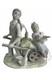 Vintage Porcelain Nao Lladro Figurine Boy & Girl Geese Artist Signed 1986 6.5