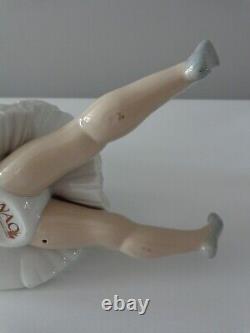 Vintage Rare Porcelain Nao by Lladro Ballerinas Figure Sitting Down