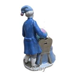 Vintage VENDELBO 1846 Porcelain Figurine-Danish Art Pottery-Lladro/NAO Style
