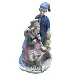 Vintage VENDELBO 1846 Porcelain Figurine-Danish Art Pottery-Lladro/NAO Style