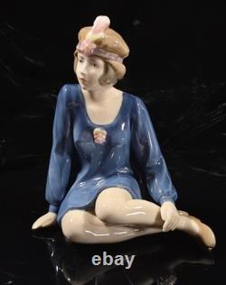 Vintage Zaphir Spain Porcelain Figurine The Flapper Girl Pre Nao / Llladro