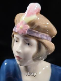 Vintage Zaphir Spain Porcelain Figurine The Flapper Girl Pre Nao / Llladro