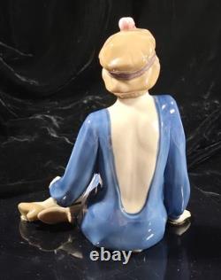 Vintage Zaphir Spain Porcelain Figurine The Flapper Girl Pre Nao / Llladro